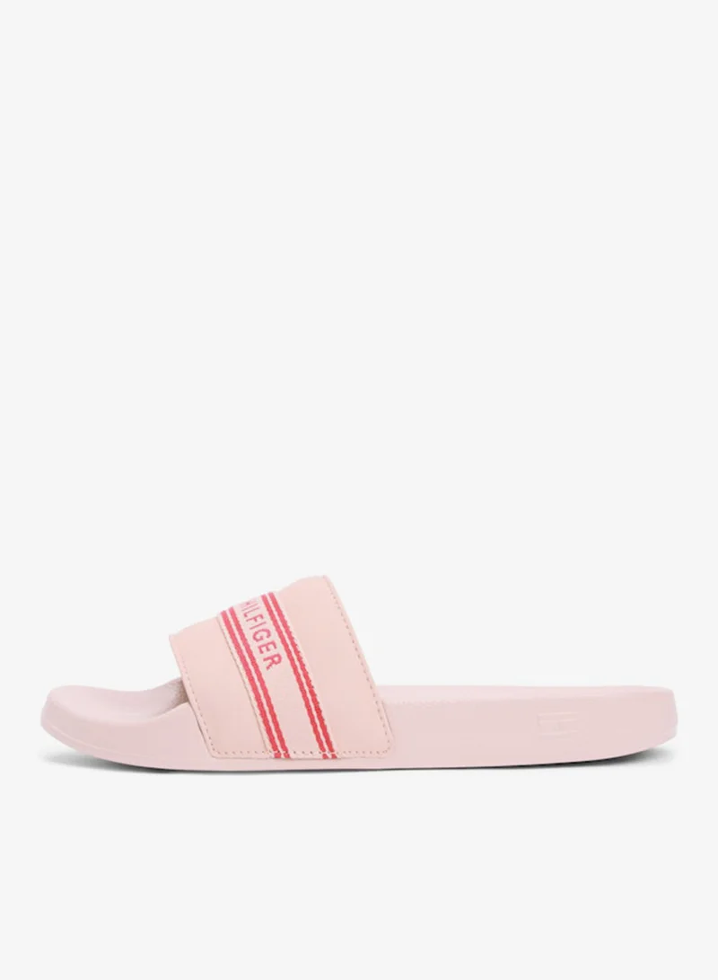 تومي هيلفيغر Logo Tape Webbing Pool Slides